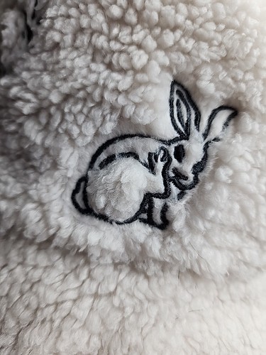 Lululemon Both Ways White Fleece Bucket Hat Rabbit Lunar New Year Size L/XL - Picture 9 of 18