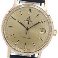 Orologio Uomo Automatico Omega Geneve 166.0163 Data Cal.1012 Quadrante Oro_945098