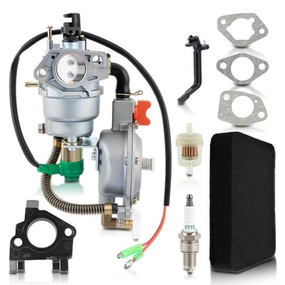 PARTSCOLLECT Dual Fuel LPG / NG Conversion Carburetor Kit For 4.5 KW to 10 KW Generators