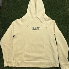 Taylor Swift The Eras Tour Hoodie Womens Large Beige Pullover Graphic Print