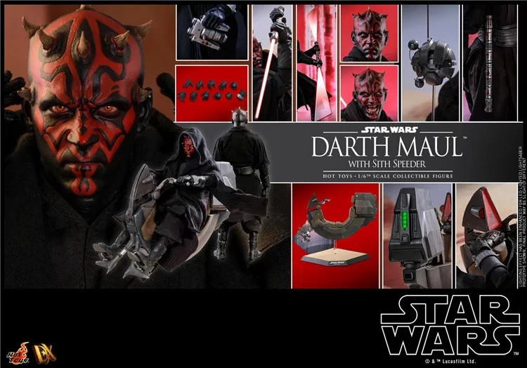 Hot Toys DX17 Star Wars Darth Maul with Sith Speeder  1/6 Action Figure