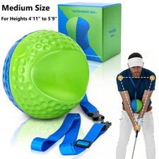 Golf Smart Ball Training Aid with Adjustable Lanyard Impact Swing Trainer Medium