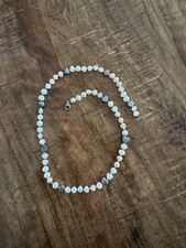 Baroque Pearl Beaded Necklacewith Dark Accents