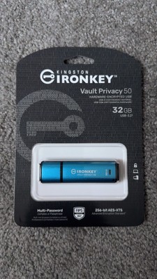 Kingston IronKey Vault Privacy 50 32GB USBA 3.2 AES-256 Encrypted   NEW