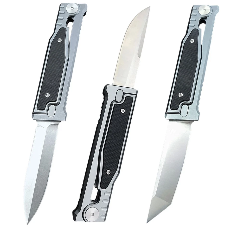 3,15“ D2 Klinge Klappmesser Tasche T6 Aluminium & G10 Griff Camping Tactical - Bild 4 von 4