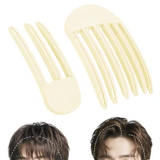 Volumizing Hair Clips, 2Pcs Hair Volume Clip for Fluffy Bangs, Easy High Crown V