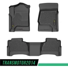 TPE Floor Mats Liners Fit For 2014-18 Silverado Sierra 1500 Crew Cab All Weather