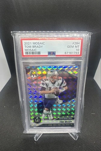 2021 Panini Mosaic - Super Bowl MVPs Tom Brady #284 Mosaic Prizm