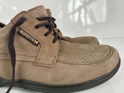 MEPHISTO Tan-brown Suede Air-jet Walking Shoes, Good Used Condition, Men s US 11