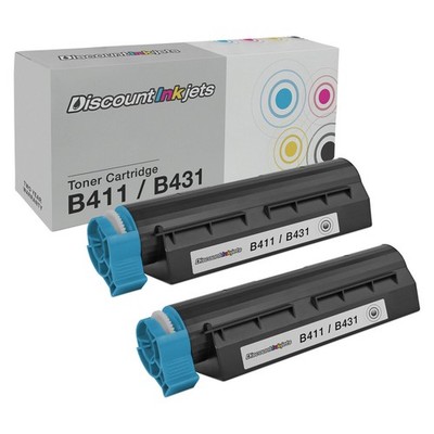 2PK 44574701 for Okidata BLACK Laser Toner Cartridge OKI MB Series MB461 MB471W