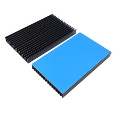 Aluminum Heatsink Kit 100x60x10mm 3.94x2.36x0.39 Inch 2 PCS Cooler Tape