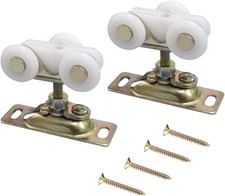 3/4 Inch Sliding Pocket Door Rollers Assembly, Sliding Door Wheels Replacemen...