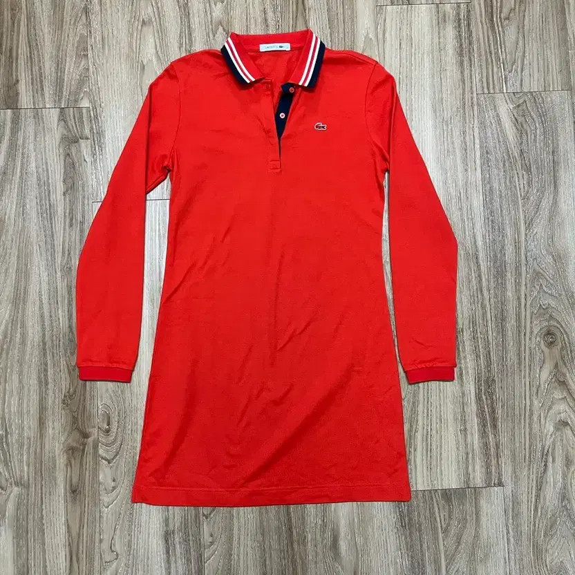 Lacoste PK Red Dress Size 38 Slim Fit Spandex thumbnail 6
