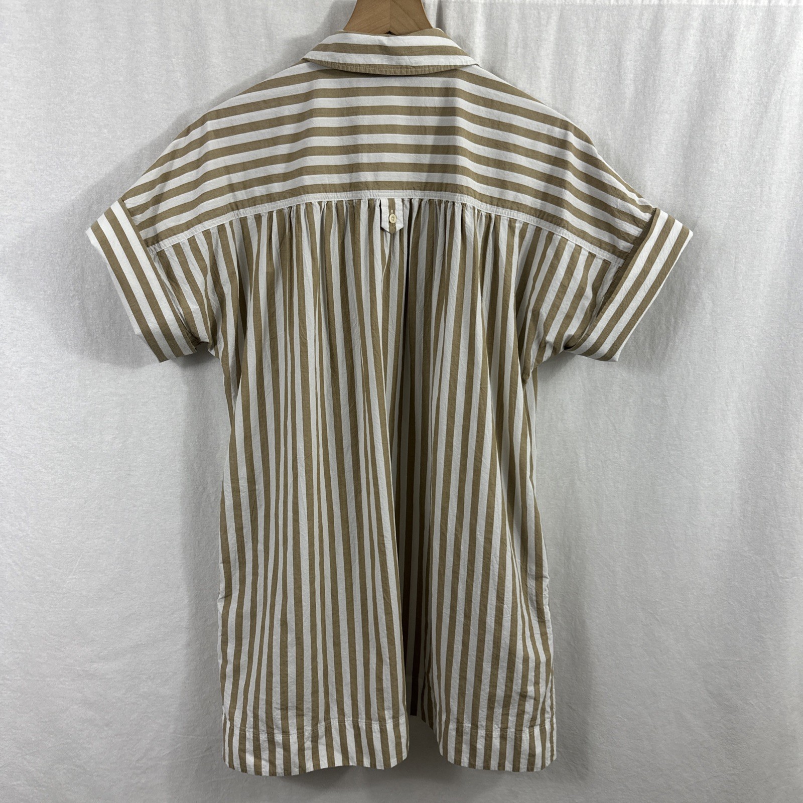 Madewell Collared Button Front Mini Shirtdress St… - image 2