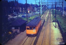 TM Speedrail Milwaukee Electric Trolley #62 1950 35mm Original Kodachrome Slide