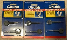 Chubb window lock key  8K101 8K106 8K118 NEW 3 packs 