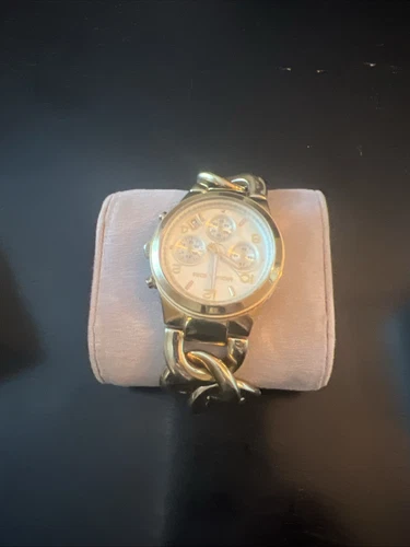 Orologio da polso MICHAEL KORS cronografo passerella oro con scatola originale