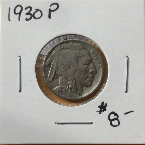1930 (P) Buffalo Nickel - Nice Coin - Full Date - Better Grade - Picture 1 of 2