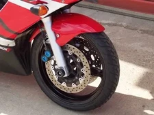 R&G FORK PROTECTORS COMPATIBLE FOR YAMAHA YZF-R6 1999 > 2002 BLACK PAIR FP0042BK