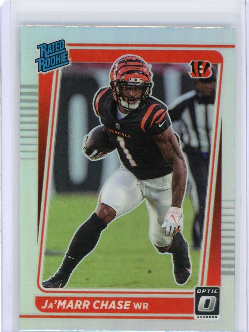 2021 Donruss Optic #207 Jamarr Chase Rated Rookie Holo - Bengals