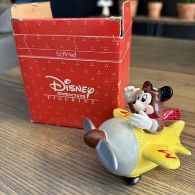 Vintage Mickey Mouse 1980s Ceramic Pilot Air Plane Aviation Flight, Schmid 