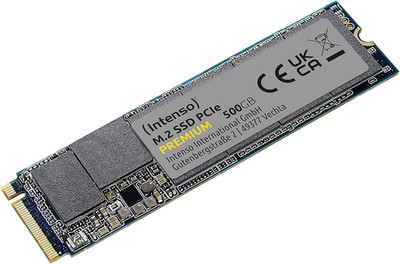 Intenso 500GB M.2 SSD Pcie Premium, Bis Zu 2100 Mb/S, Festkörper-Laufwerk (PCI E