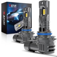 2x HIR2 9012 LED Car Headlight Bulbs White - With Fan 9012(HIR2)