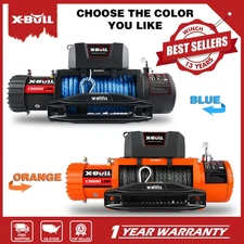 X-BULL 12V 12000LBS 13000LBS 12K Winch Synthetic Rope Truck Jeep Electric Winch