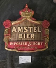 Vintage 1982 Beer Sign Amstel Bier Imported & Light Only 95 Calories Mancave
