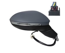 SPECCHIO SPECCHIETTO RETROVISORE PER VOLKSWAGEN GOLF 8 VIII 11 PIN DESTRO