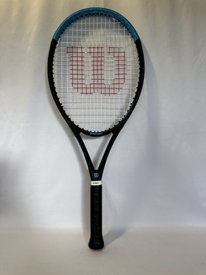 #2887 Wilson Ultra Power 105 Adult Tennis Racquet Black Blue -Grip #3-4 3/8''
