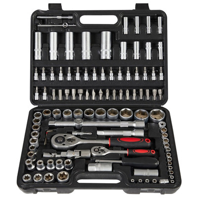 AREBOS 108-Piece Socket Wrench Set for Versatile DIY Projects