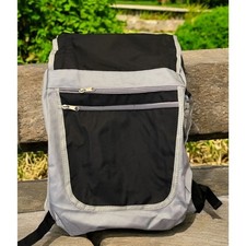 NEW Gray Black Backpack Computer Bag Laptop Case Carry On 19 x 13 x 4