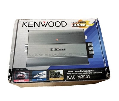 Kenwood KAC-M3001 Compact Marine-Grade Mono Subwoofer Amplifier 200W RMS @ 2-Ohm