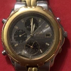 Vintage Men's Seiko Quartz Chronograph Sports 100 Watch 7T32-6F59 NOT RUNNING