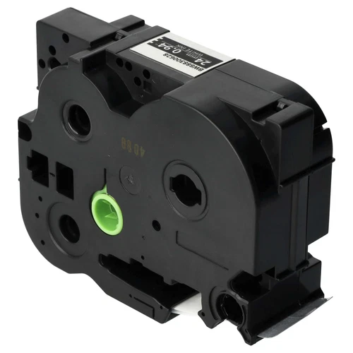Schriftband für Brother PT E 500 VP H 500 D800W Weiß/Matt-Schwarz 24mm 5m - Bild 9 von 9
