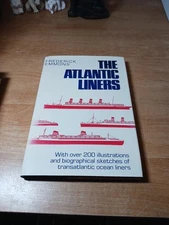 THE ATLANTIC LINERS ART & HISTORY BOOK OCEAN LINERS 1925 - 1970 FREDERICK EMMONS