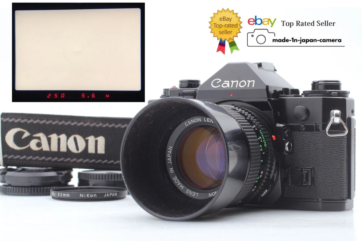 Canon A-1 Noir – Appareil Photo Reflex 35mm Avec Posemètre, Testé Et Joints Neufs