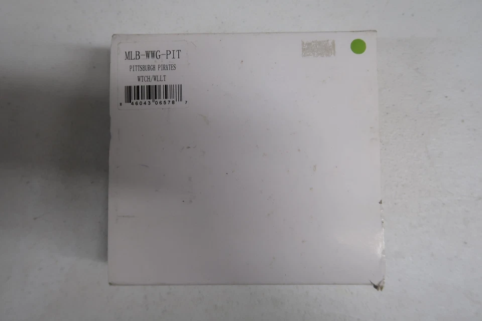 MLB Men's Black Watch & Leather Wallet Set Game Time 1997-2011 PIRATES Logo NEW - Image 2 of 3