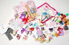 Our Generation LARGE Accessory Lot Food Glasses Tent Hamster Clothes Shoes 95pc