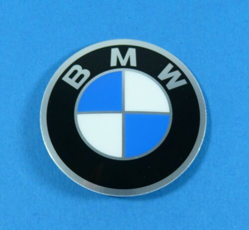 BMW Felgen Emblem 45mm NEU original BMW Teil Felgenemblem NEUWARE - Afbeelding 1 van 1