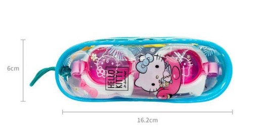 Hello Kitty Pink Swimming goggles Water Summer for Kids - Picture 3 of 5