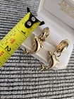 Vintage Clip on Earrings Gold Tone Dangle Drop Dolphin Earrings — photo 3
