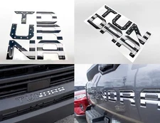 Black Flag Emblem Fit TOYOTA 2022 2023 TUNDRA Front Grill and Tailgate Letters