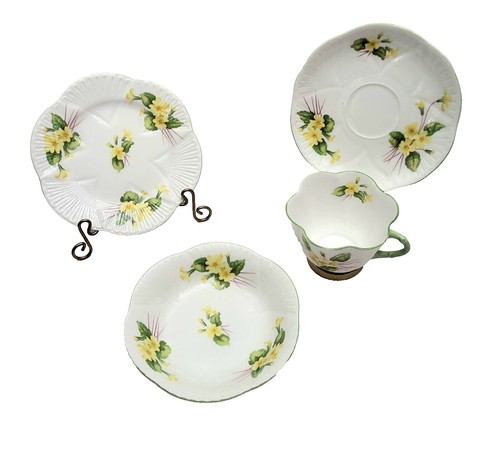 1825 Antique H&R Daniel Thomas Steele #3866 Fruit butterfly Tea