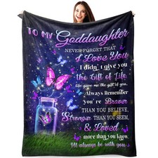 Goddaughter Gifts from Godmother Goddaughter Gifts Blanket Goddaughter Baptis...