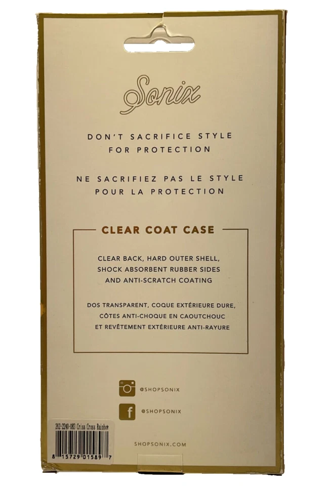 Sonix Carrying Case for iPhone 6 Plus/6S plus - Criss Cross Rainbow - Image 2 of 4