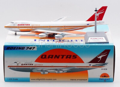 1:200 InFlight200 Qantas B747-200 VH-ECB Diecast Aircraft Model | eBay