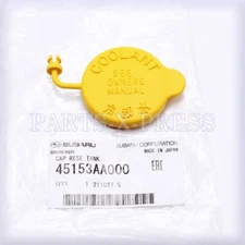 OEM GENUINE SUBARU OUTBACK ENGINE COOLANT TANK RESERVOIR PLASTIC CAP 45153AA000