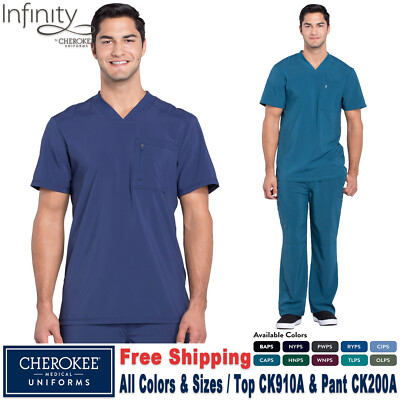 Cherokee Scrubs Set INFINITY Men's V 